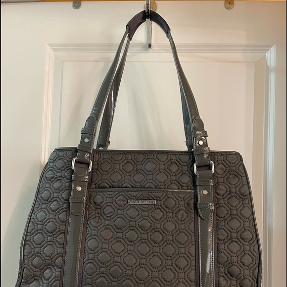 Vera Bradley Handbags - Vera Bradley Special Collection Bag from around 2010. Nylon and Patent Leather.